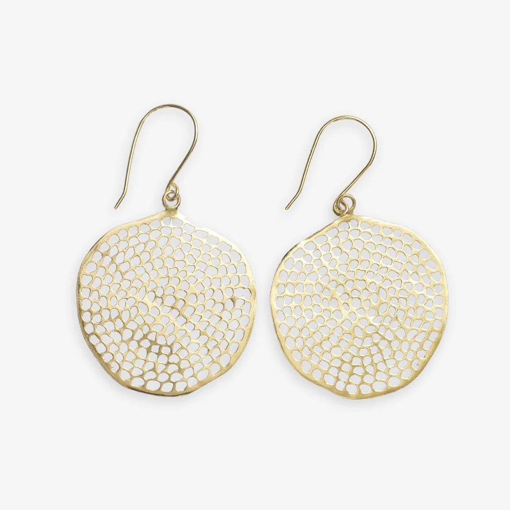 Gretchen Large Circle With Holes Earrings