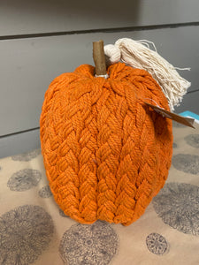 Orange braided pumpkin