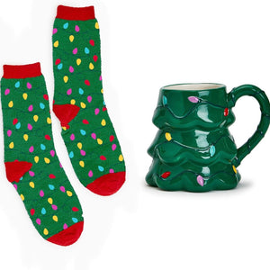 Festive Mug with Super Soft Cozy Socks