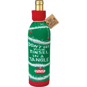 Bottle Sock - Don't Get Your Tinsel In A Tangle
