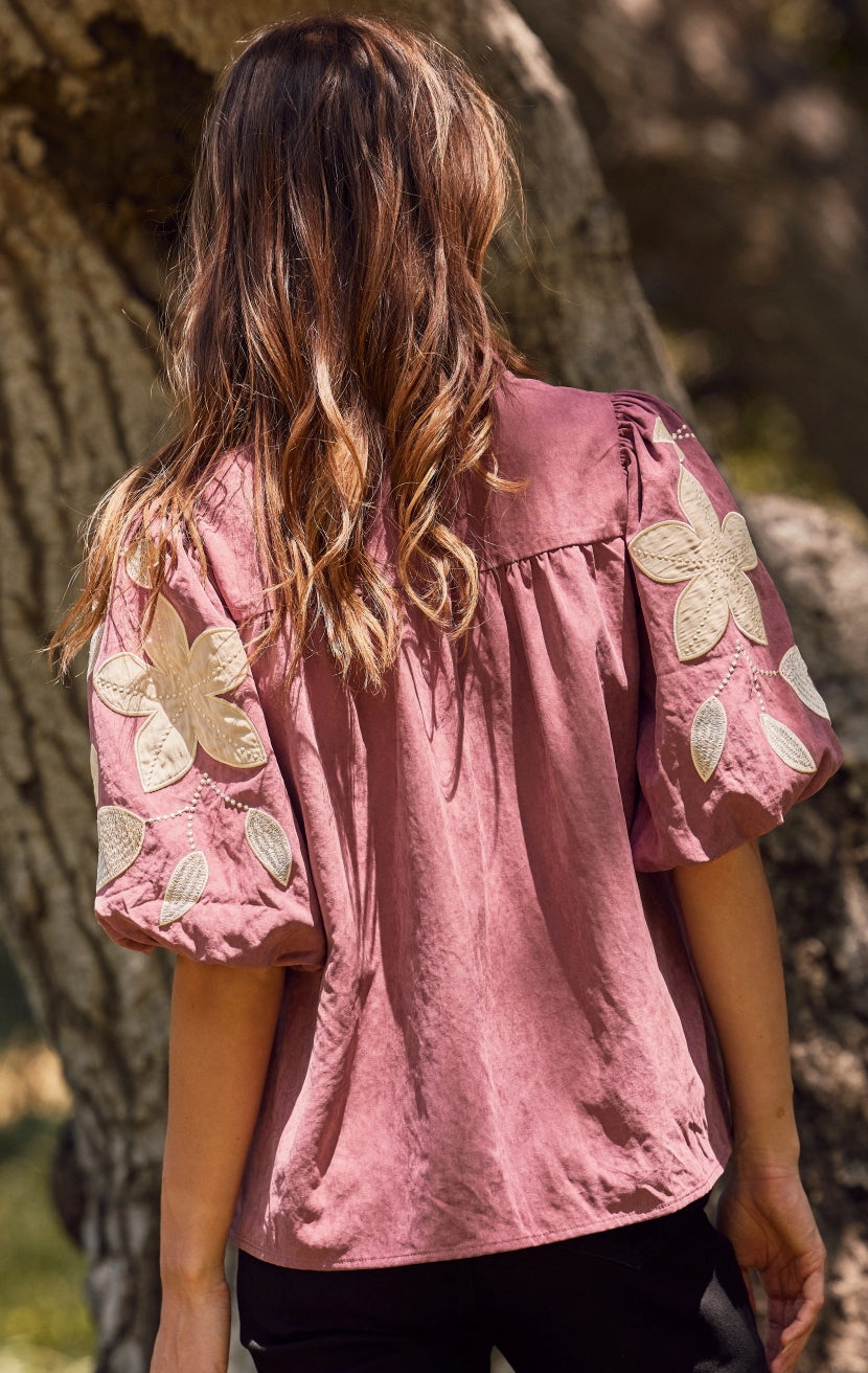 Washed Suede Top