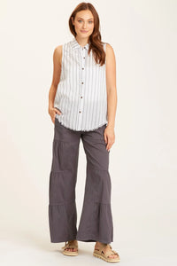 Terraced Wide Leg Pants