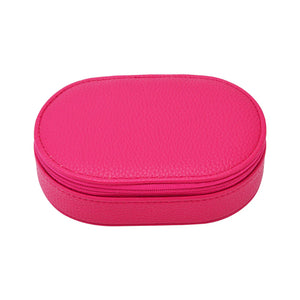 Leah Oval Travel Jewelry Case
