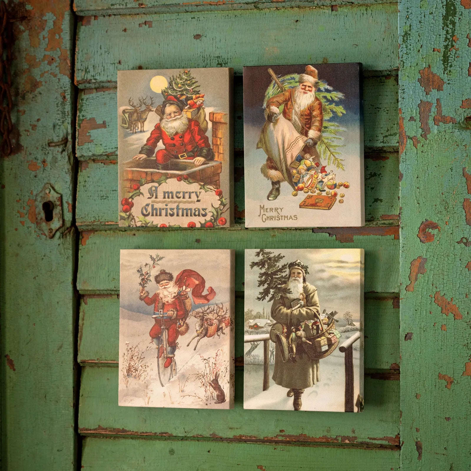 Vintage Santa Small Canvas (4 Styles)