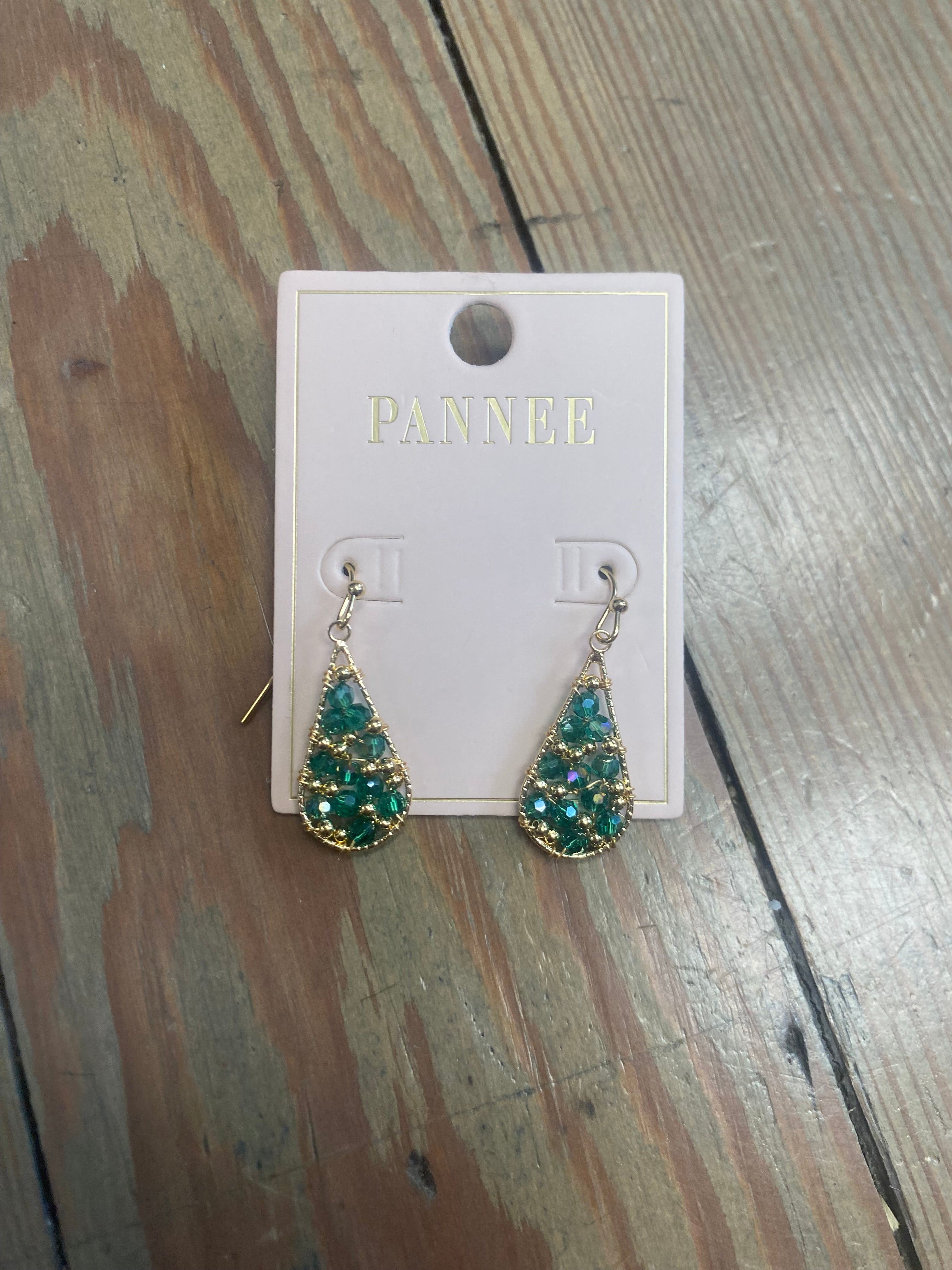 Pannee Green Earrings