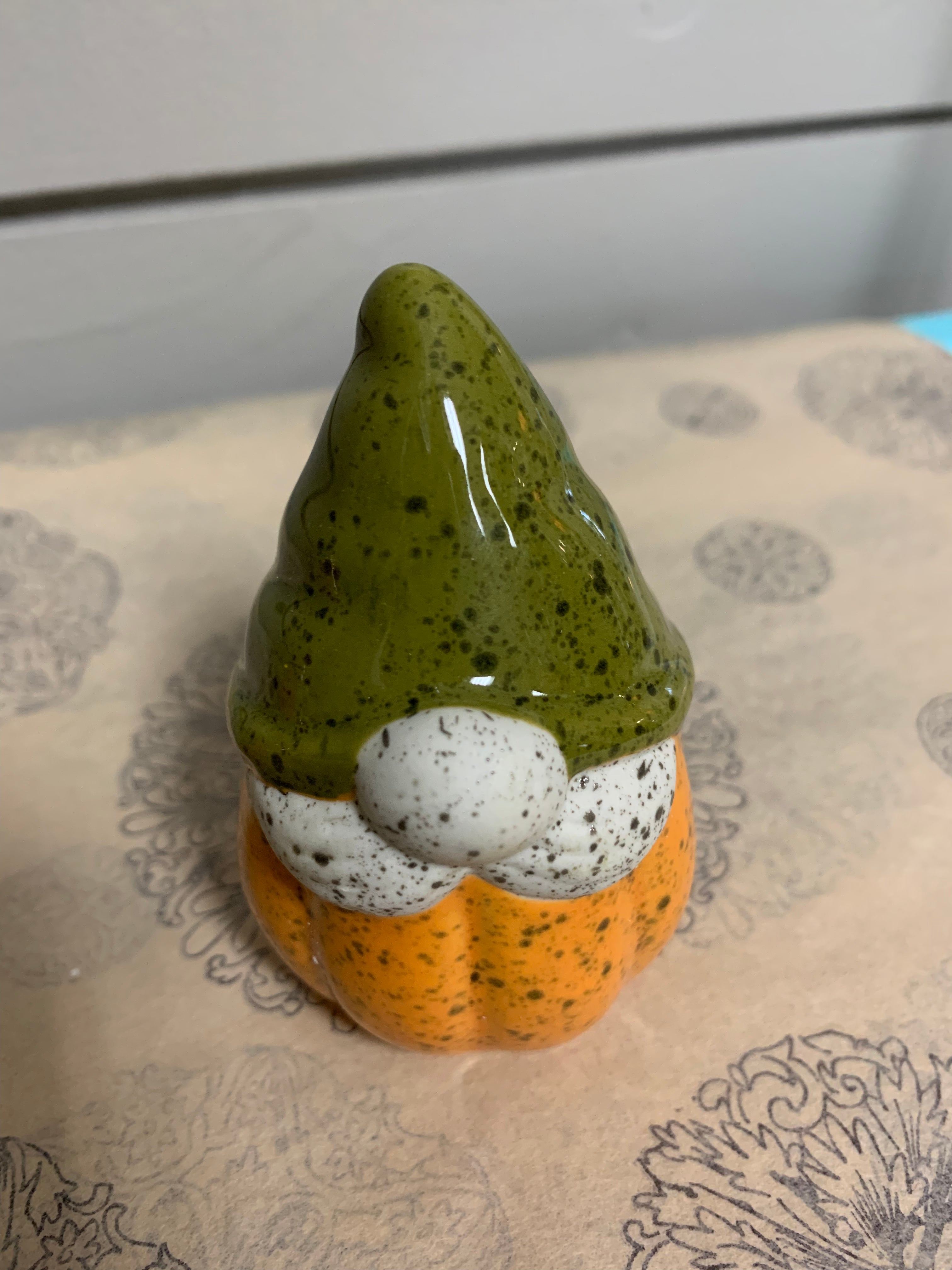 Ceramic Pumpkin Gnome Salt and Pepper set