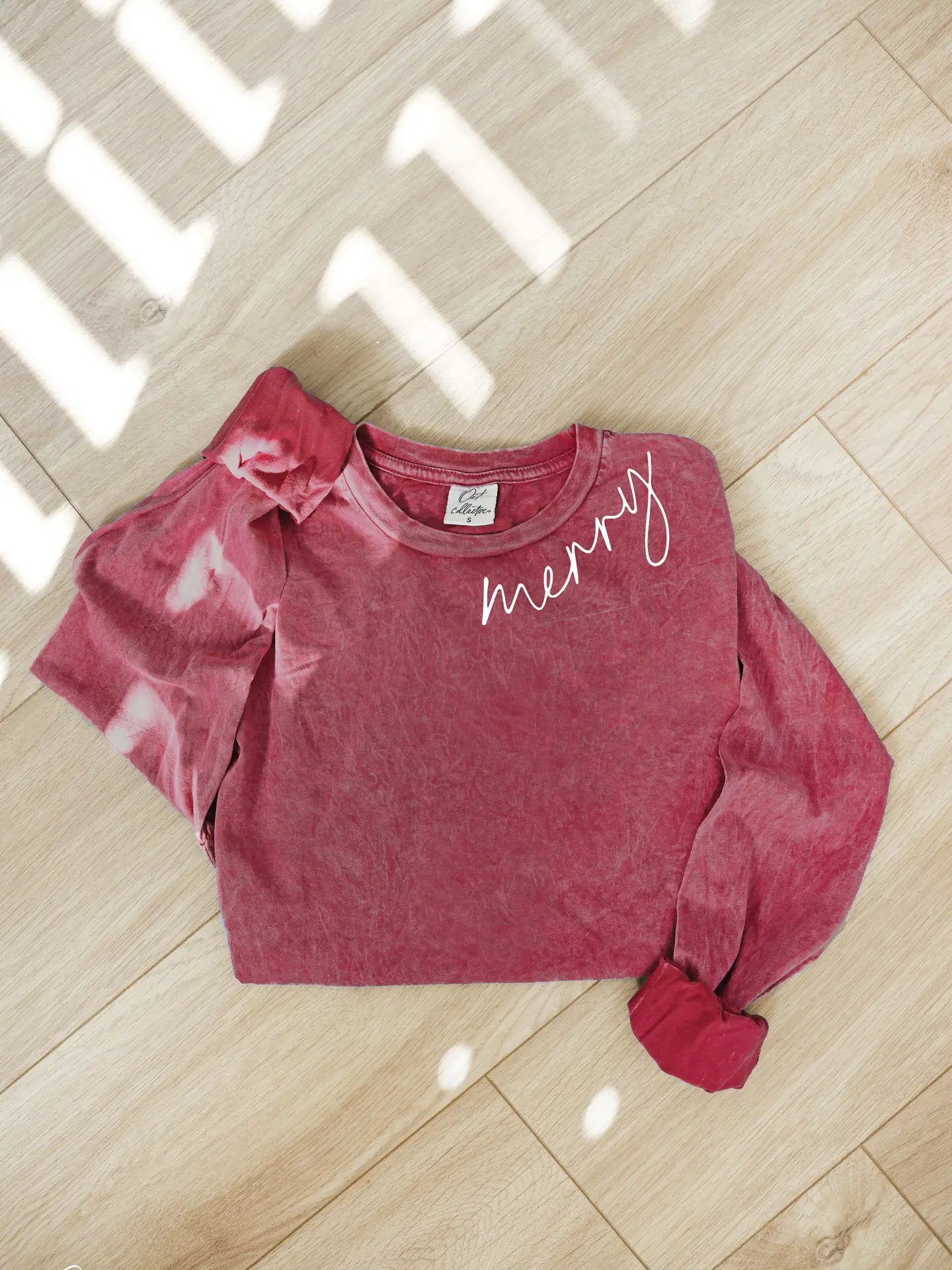 Merry Acid Wash Sweatshirt