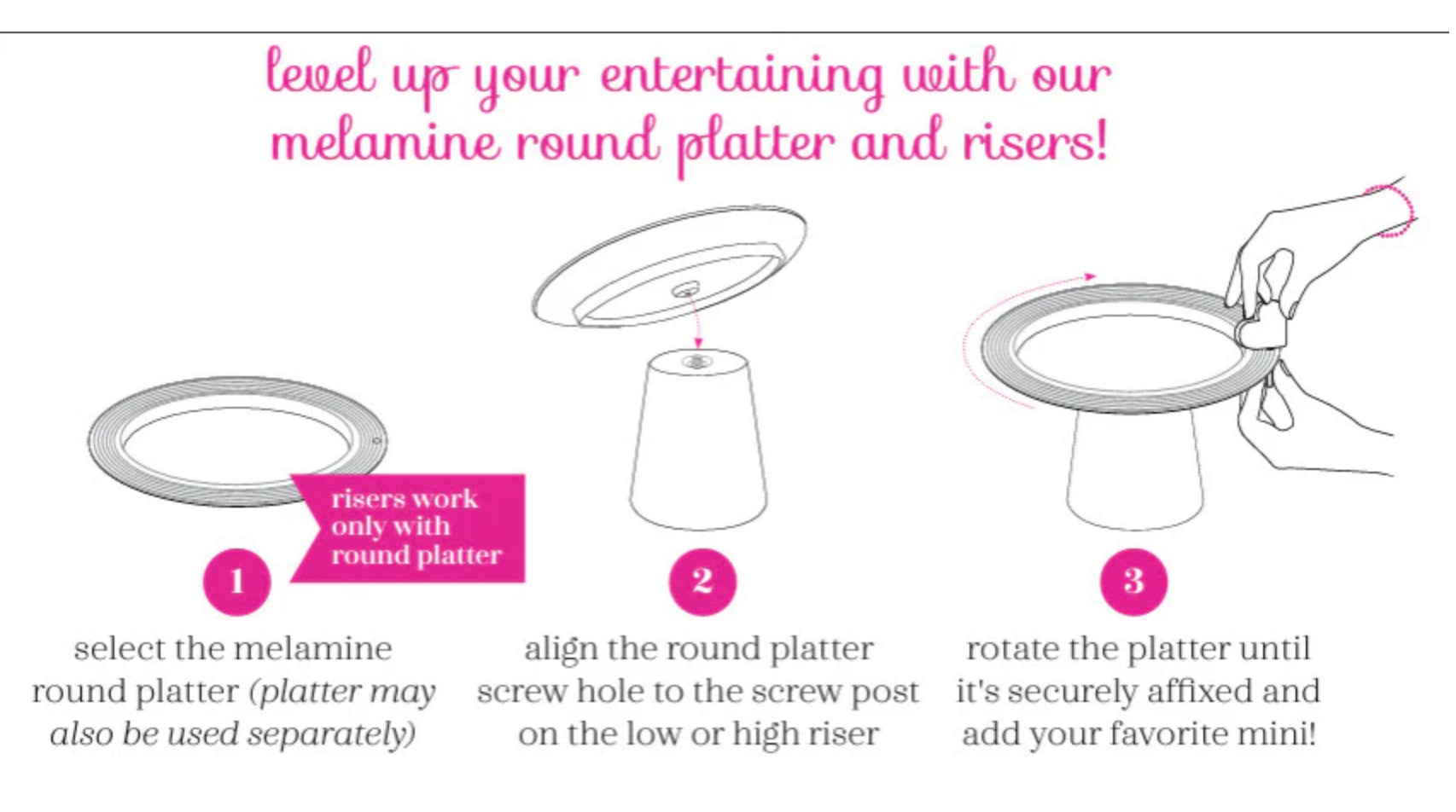 Melamine Risers