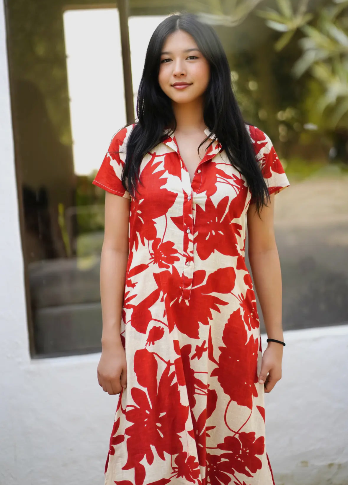 Floral Maxi Rust/Beige