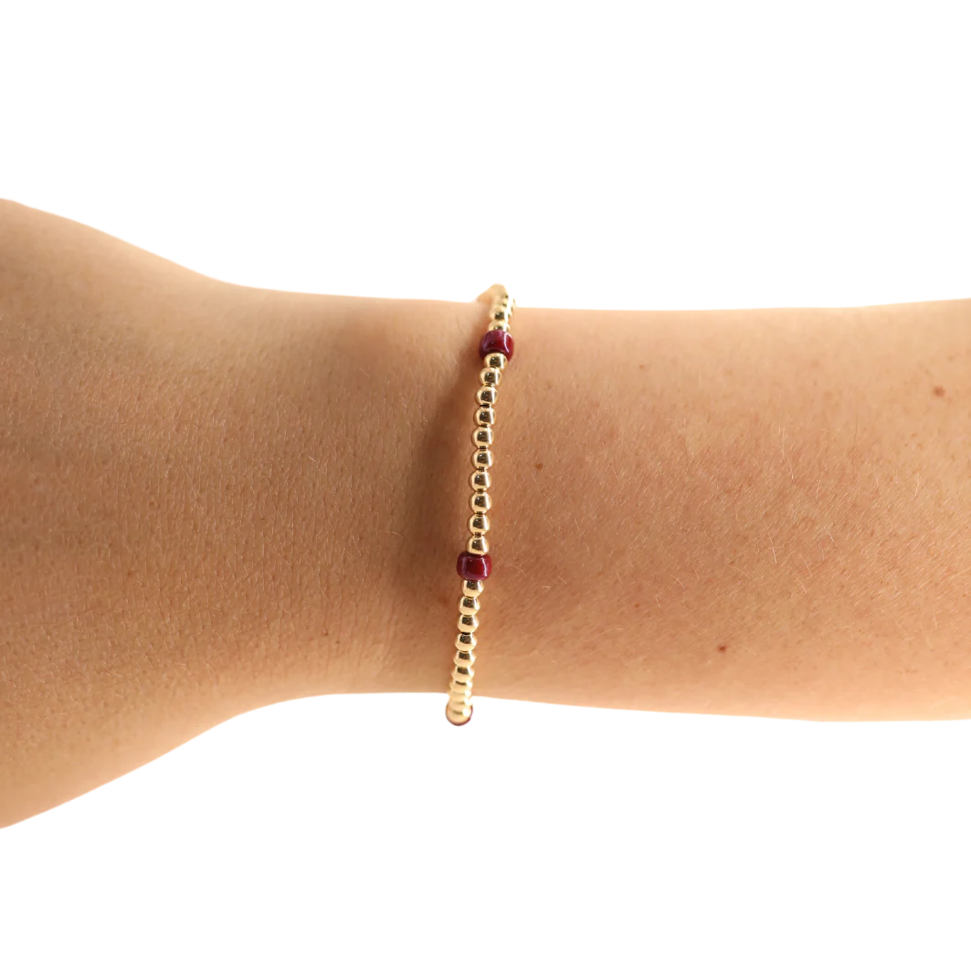 Maroon Poppi Bracelet