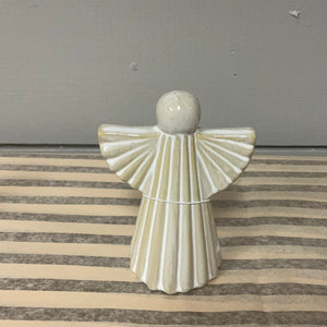 Stoneware Frosty Winter Angel