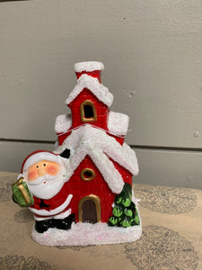 Ceramic Santa House