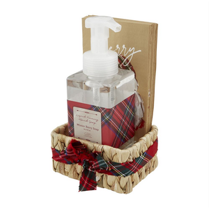 Santa Soap and Guest Towel Basket Set