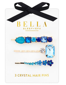 Crystal Hair Pins - Aqua Jewels