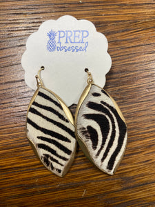 Zebra Earrings