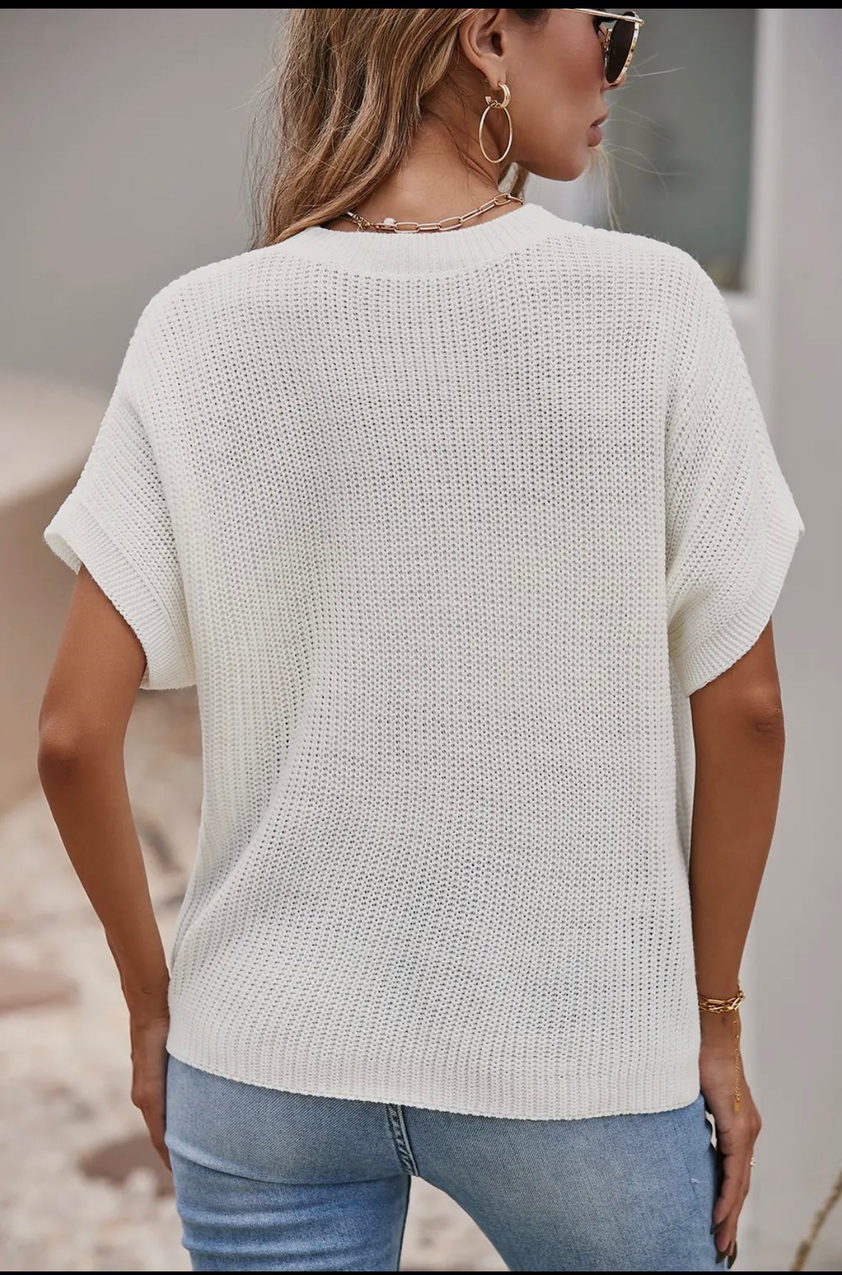 Lightweight Short Sleeve Sweater