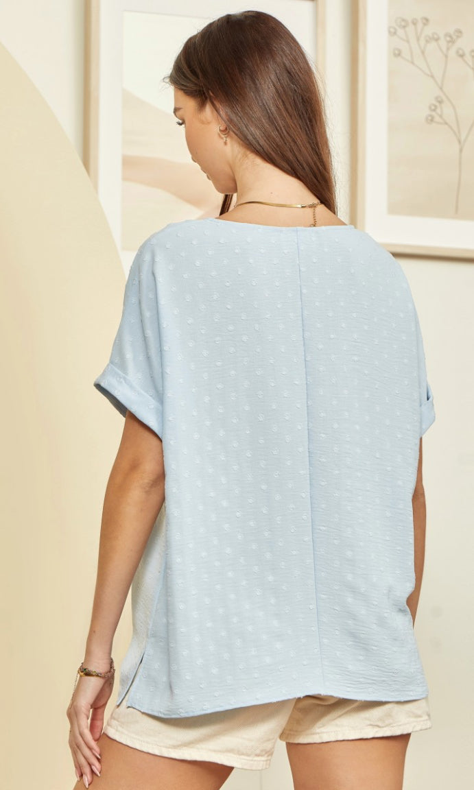 V-Neckline with Dolman Sleeves