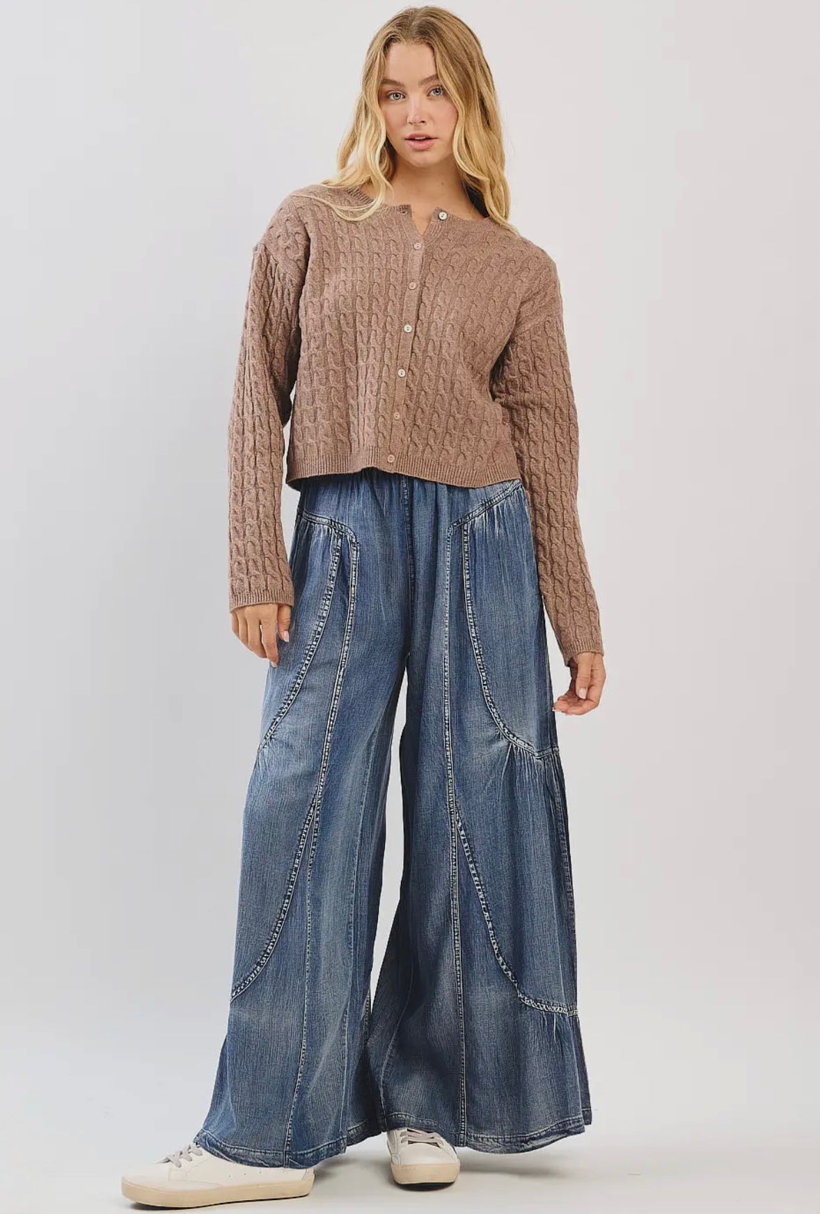 Washed Chambray Tier Detail