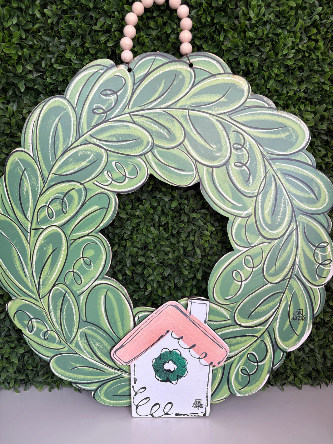 Wreath Hanger W/Room For Mini