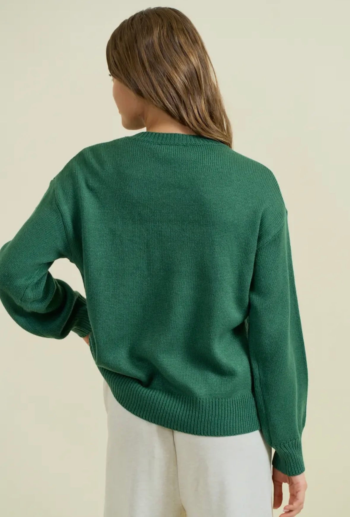Jolly Metalic Embroidery Sweater