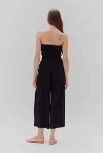 Tie Front Gauze Jumpsuit