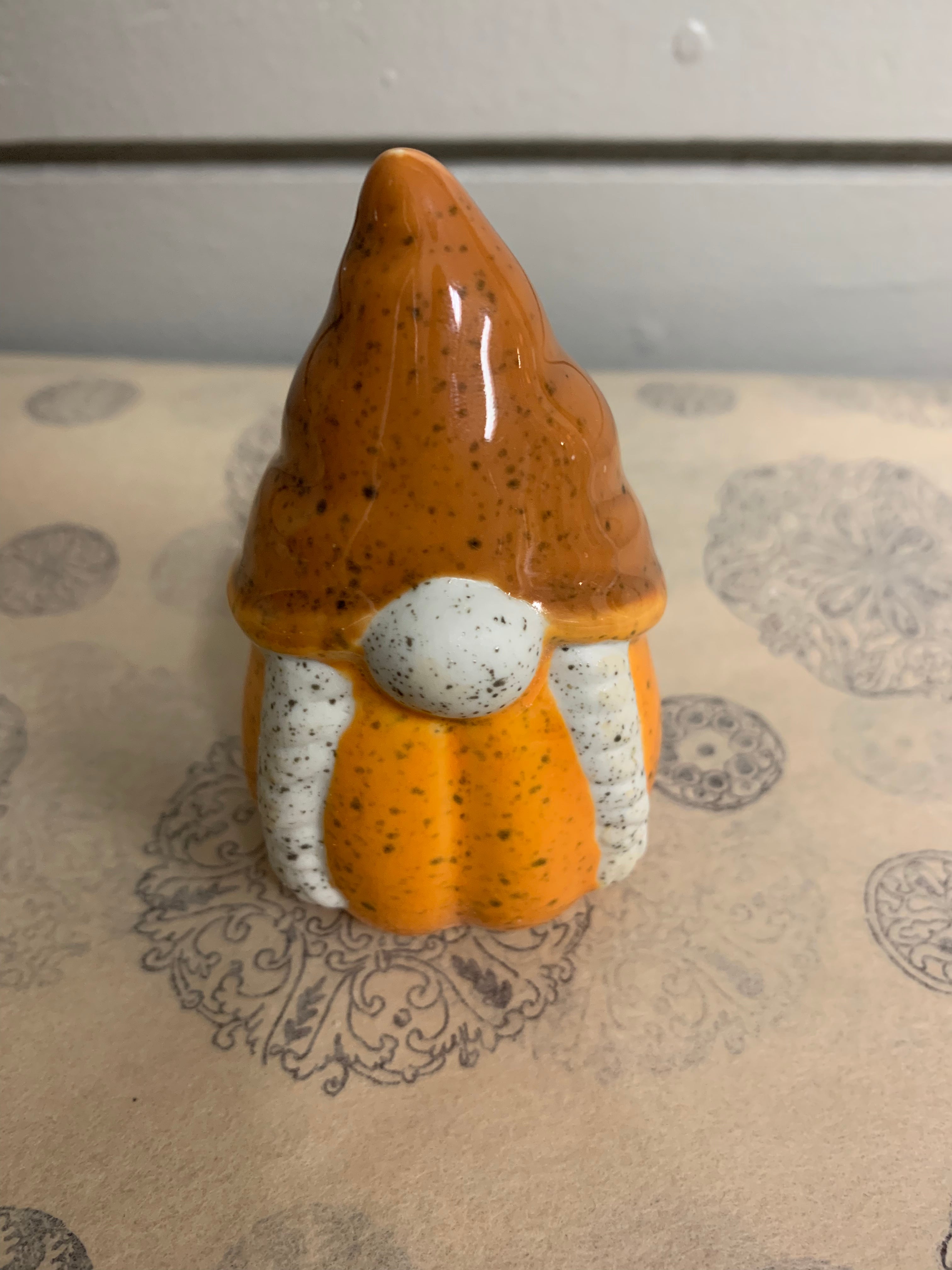 Ceramic Pumpkin Gnome Salt and Pepper set