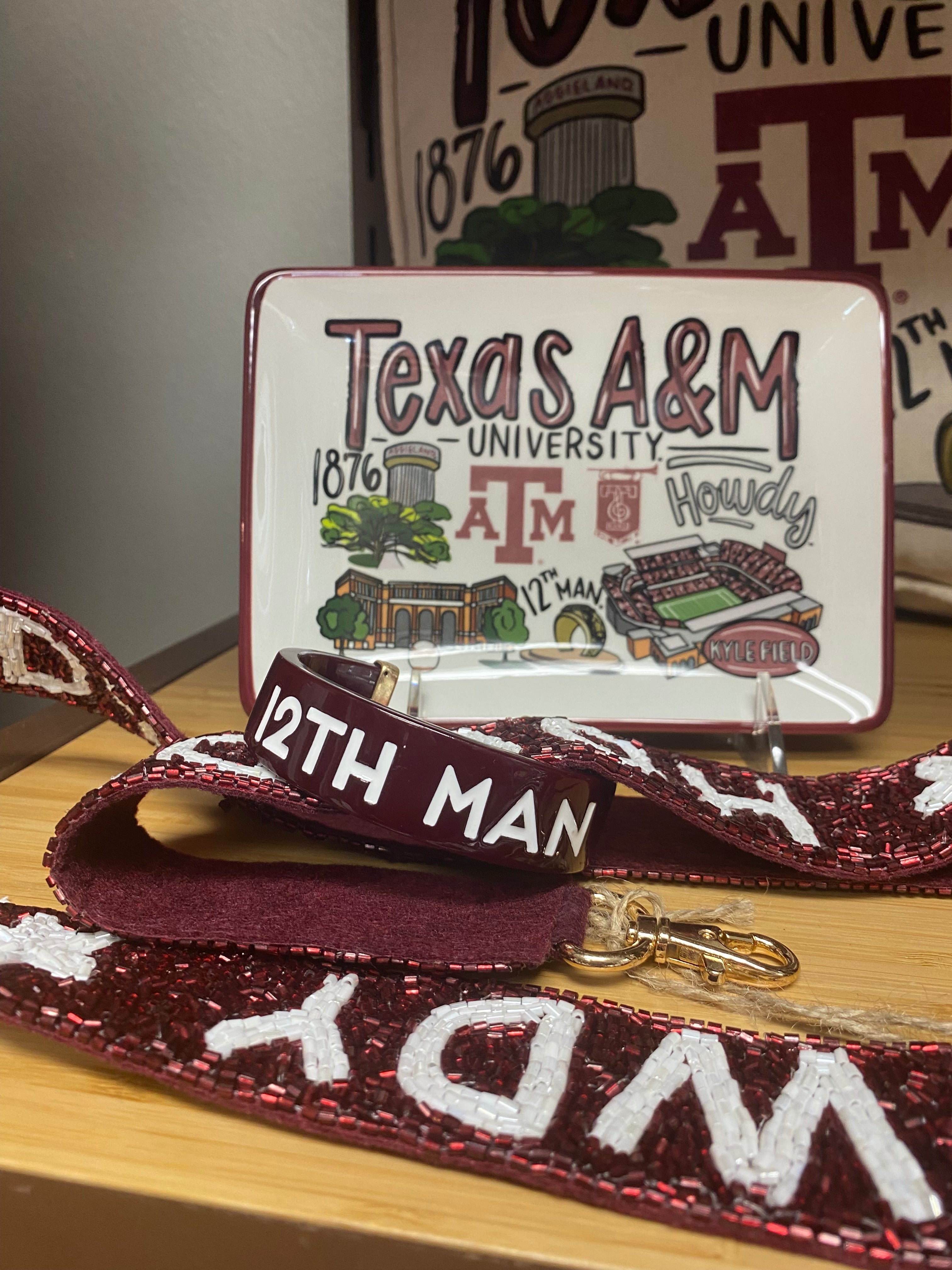 Texas A&M Aggies Resin Cuff Bracelet