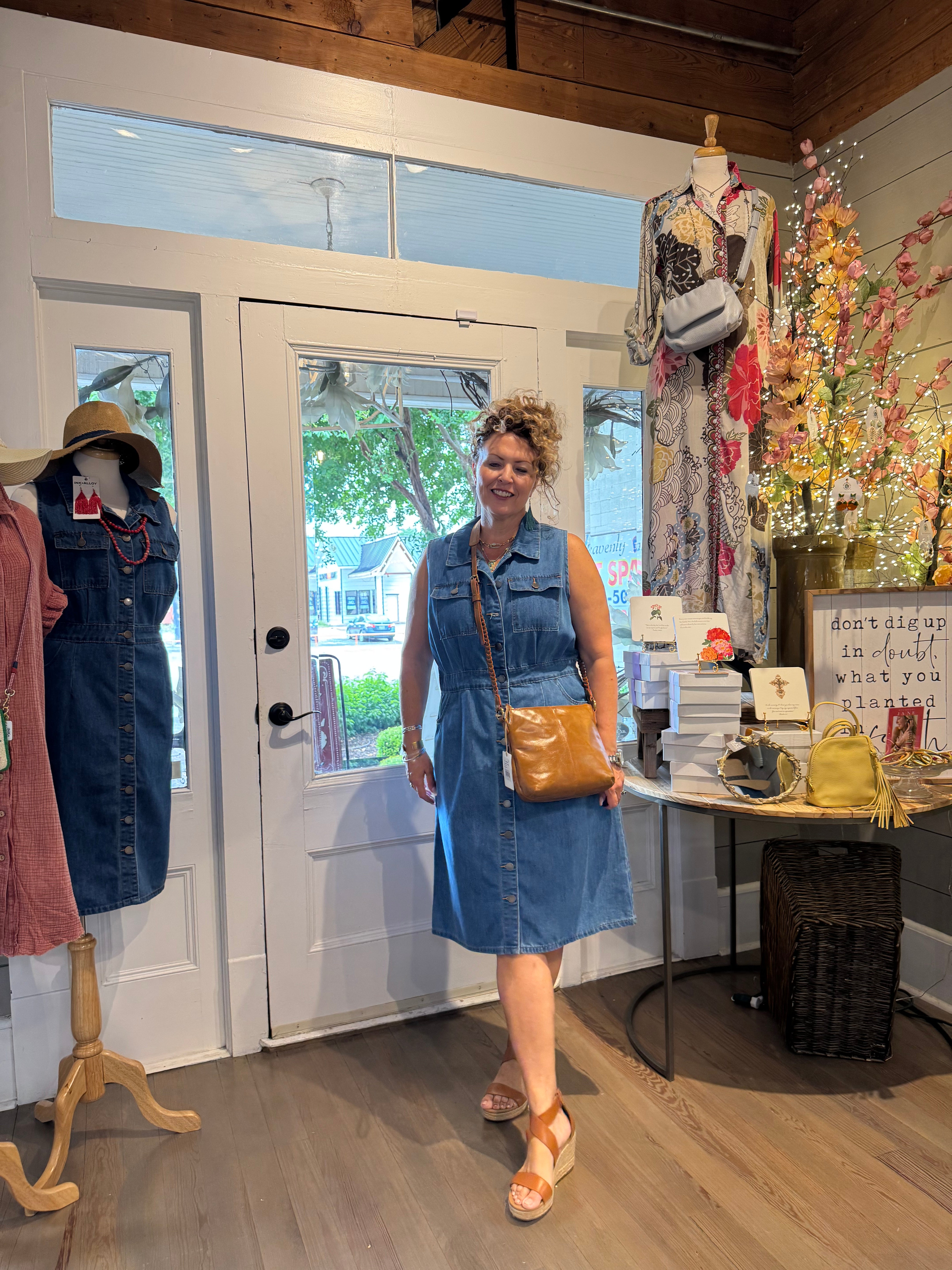 Sleeveless Denim Dress