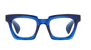 Drew Transparent Navy Blue Glasses