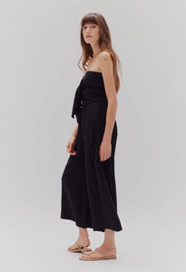 Tie Front Gauze Jumpsuit