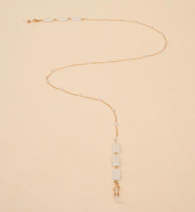 Glasses Chain - Delicate Chain In Pearl