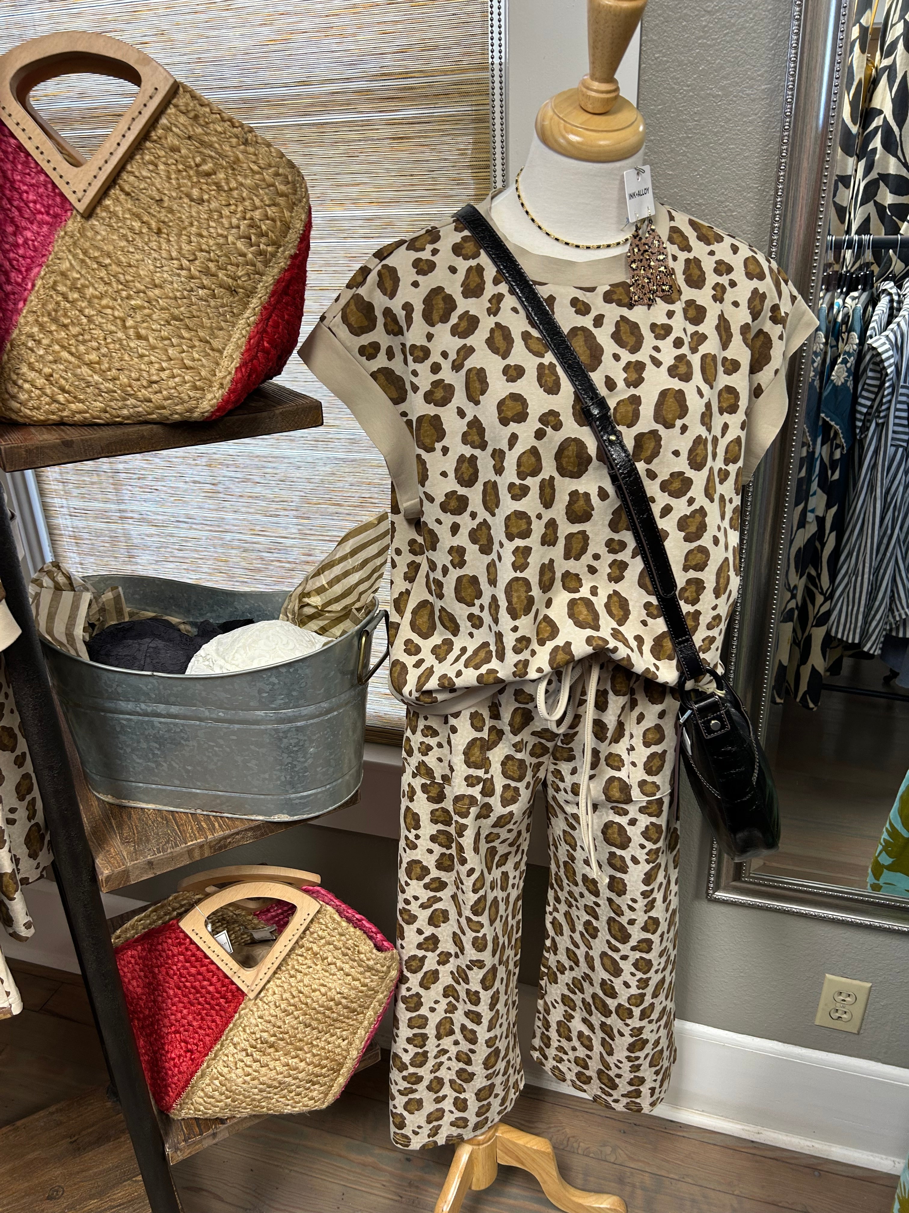 Leopard Print Scuba Set (each piece sold separately)