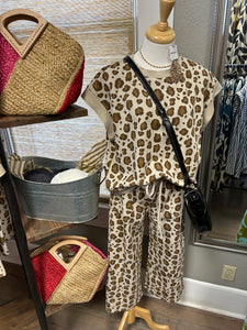 Leopard Print Scuba Set (each piece sold separately)