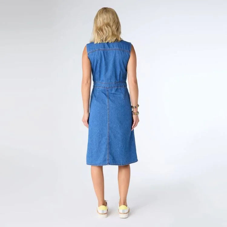 Sleeveless Denim Dress