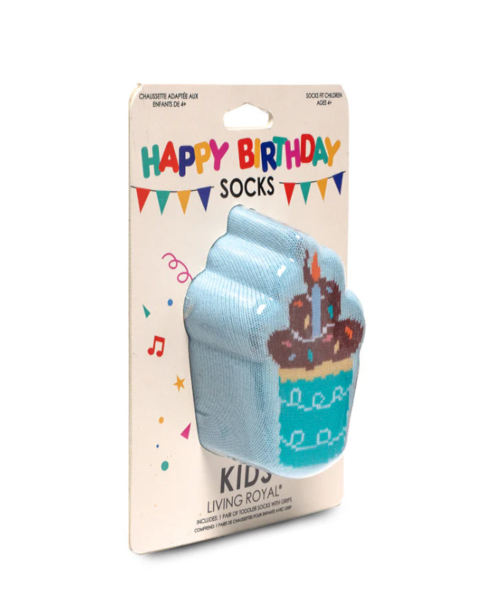 Cupcake Birthday 3D Kids Crew Sock