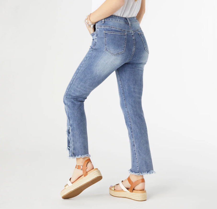 EverStretch Straight Leg with Fringe