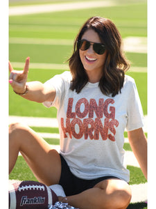 Longhorns Faux Sequins Tee