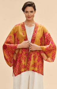 Mustard Tapestry Kimono Jacket