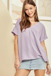 V-Neckline with Dolman Sleeves