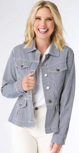 Striped Denim Jacket