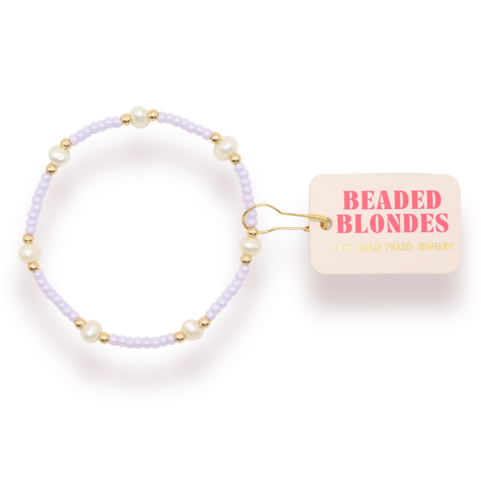Pastel Lilac Pearl Bracelet
