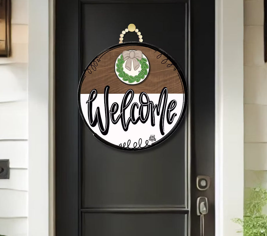 Classic Stain "Hey Y’all" Door Hanger