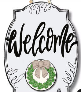 White Bloom Hanging Board
