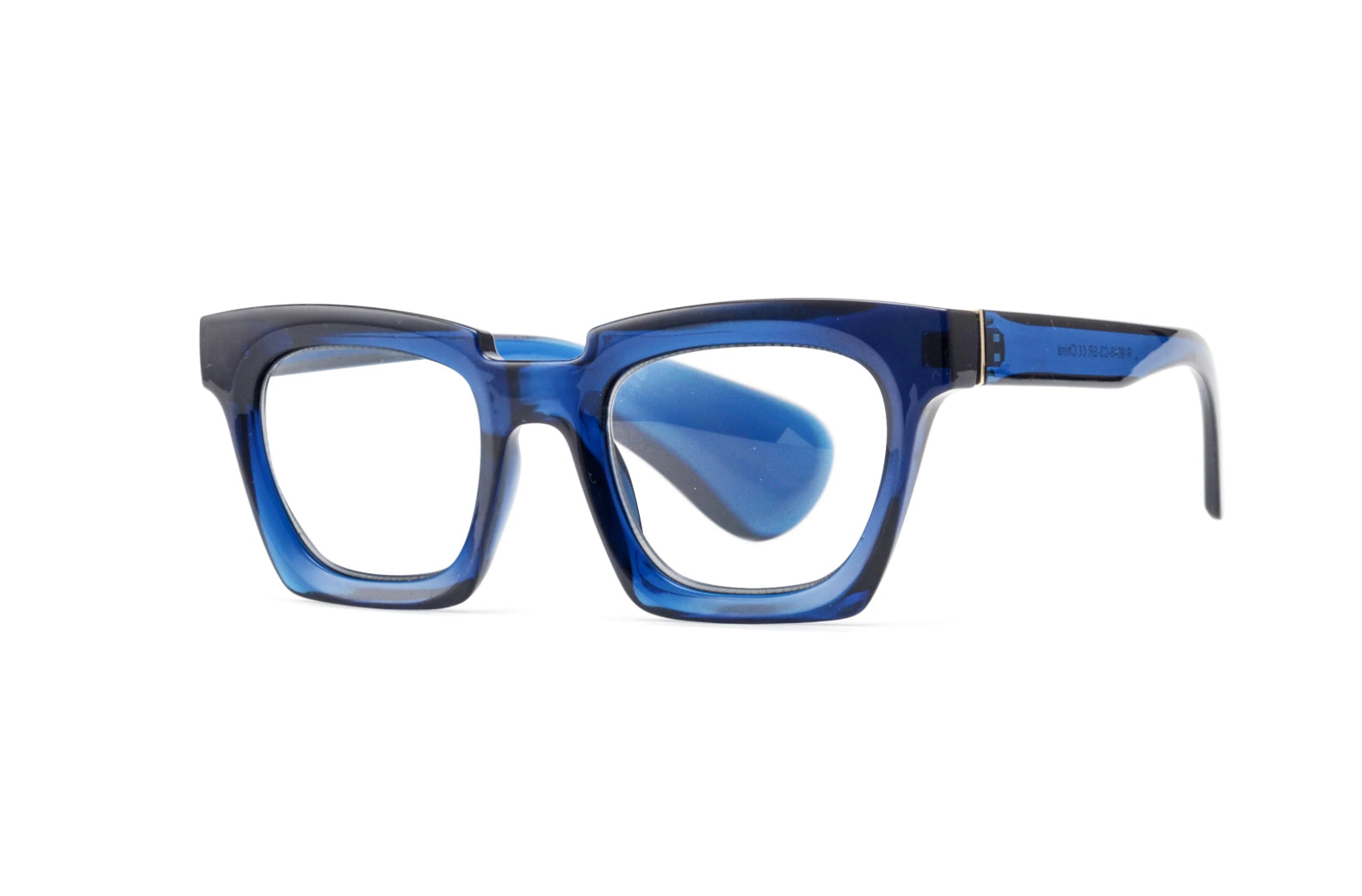 Drew Transparent Navy Blue Glasses