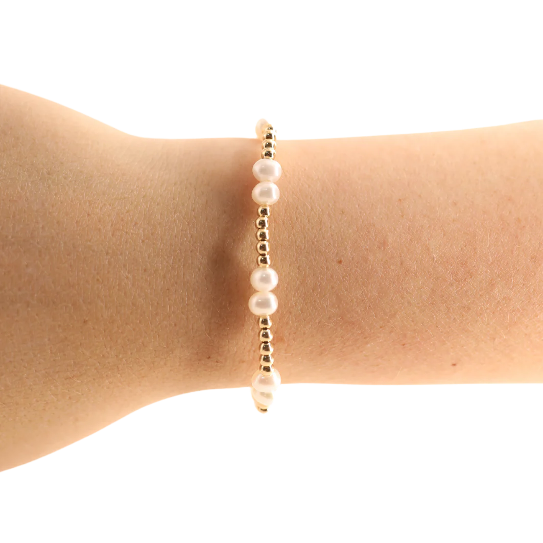 Coastal Pearl Beaded Bracelet