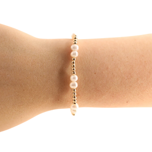 Coastal Pearl Beaded Bracelet