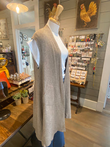Contrast Vest with Pockets