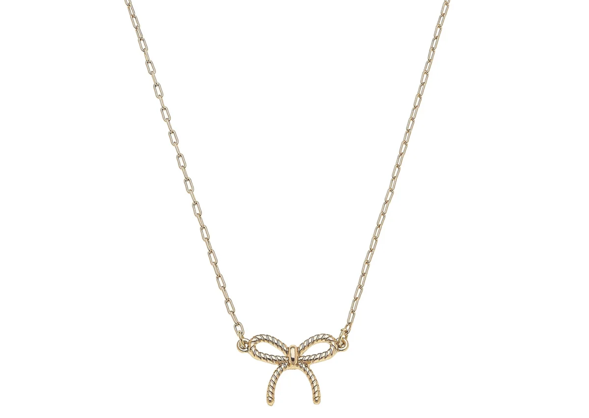 Bessie Rope Bow Necklace