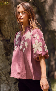 Washed Suede Top