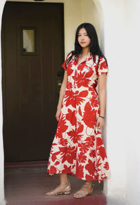 Floral Maxi Rust/Beige